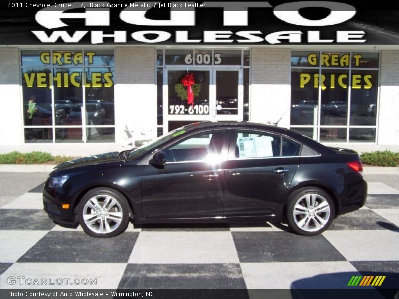 Black Granite Metallic / Jet Black Leather 2011 Chevrolet Cruze LTZ