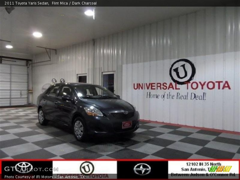 Flint Mica / Dark Charcoal 2011 Toyota Yaris Sedan