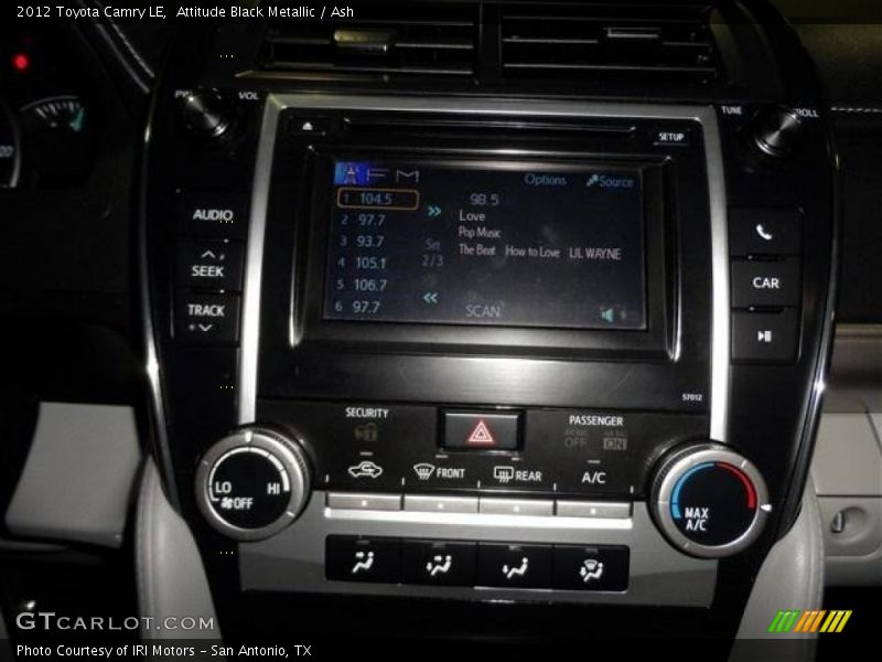 Attitude Black Metallic / Ash 2012 Toyota Camry LE