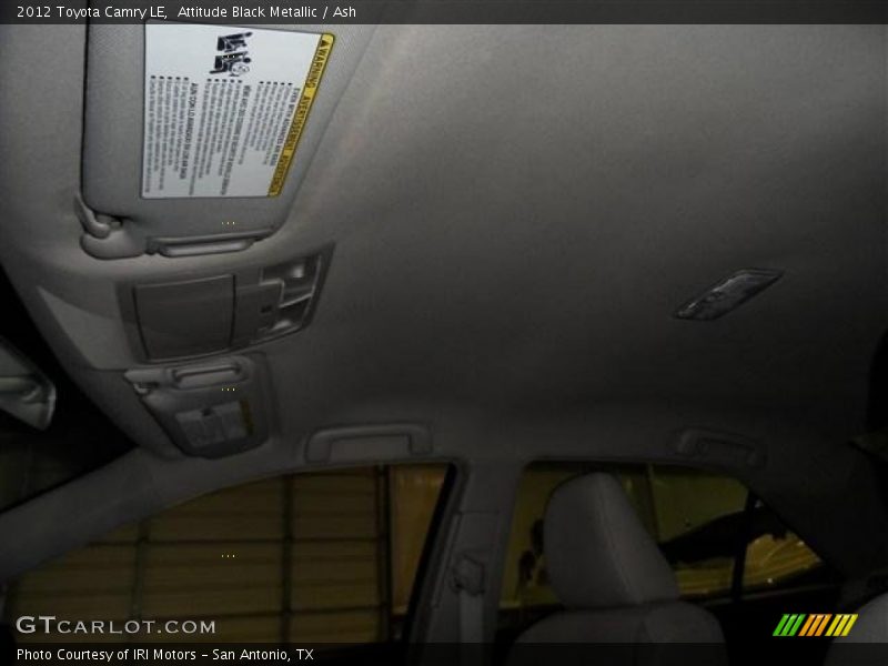 Attitude Black Metallic / Ash 2012 Toyota Camry LE