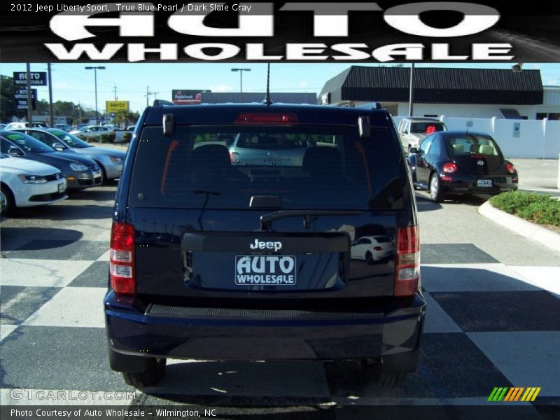 True Blue Pearl / Dark Slate Gray 2012 Jeep Liberty Sport