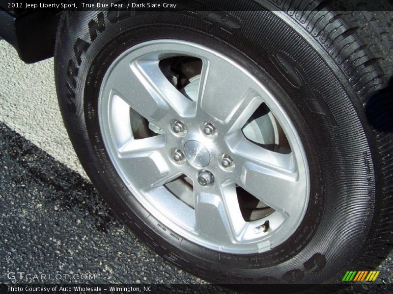 True Blue Pearl / Dark Slate Gray 2012 Jeep Liberty Sport