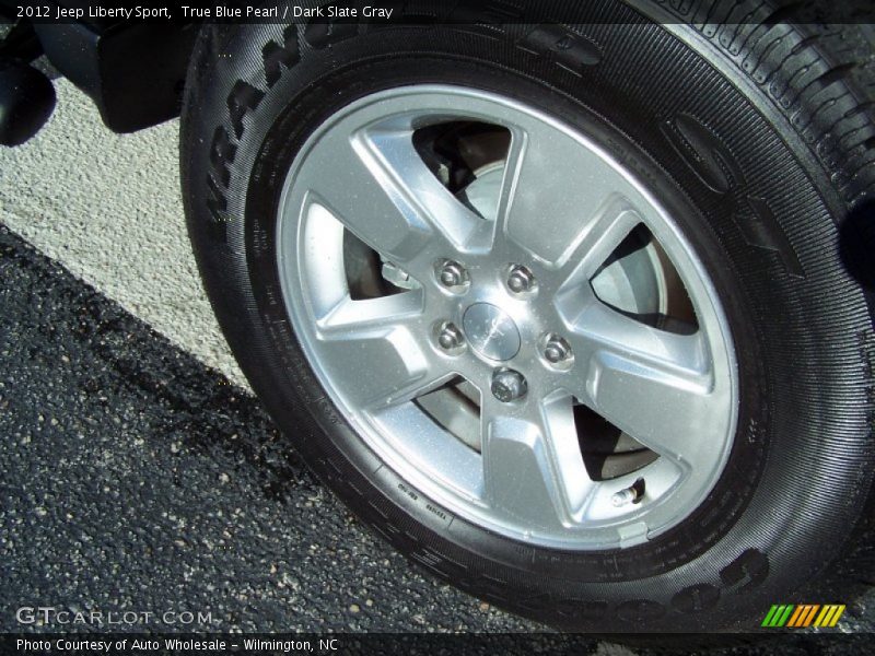 True Blue Pearl / Dark Slate Gray 2012 Jeep Liberty Sport