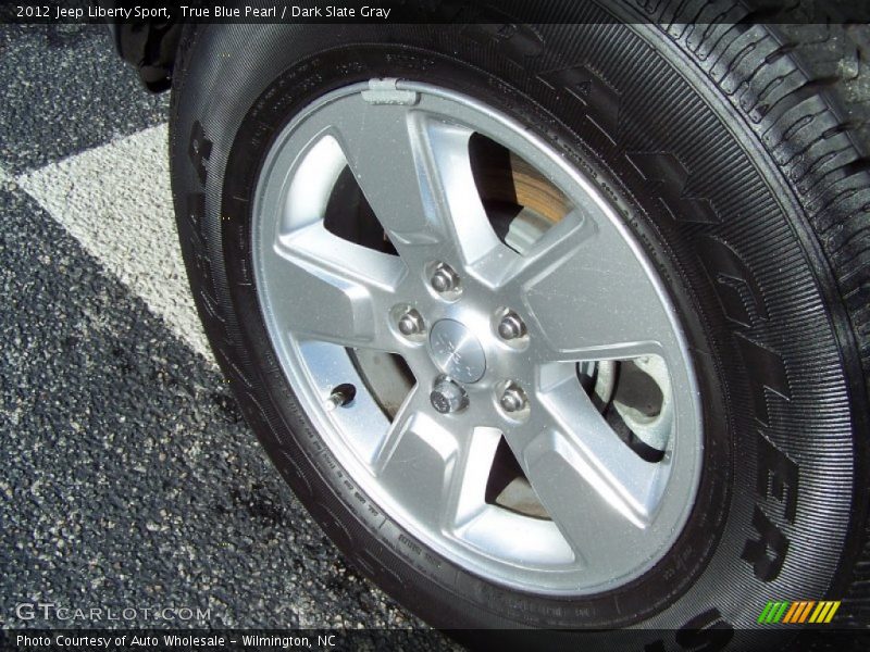 True Blue Pearl / Dark Slate Gray 2012 Jeep Liberty Sport
