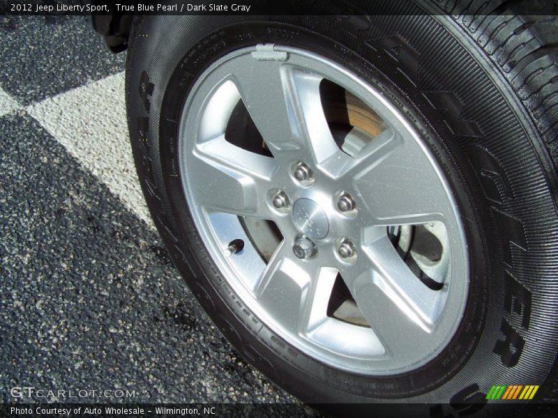 True Blue Pearl / Dark Slate Gray 2012 Jeep Liberty Sport