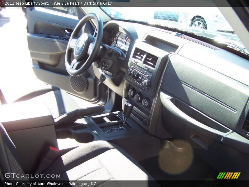 True Blue Pearl / Dark Slate Gray 2012 Jeep Liberty Sport