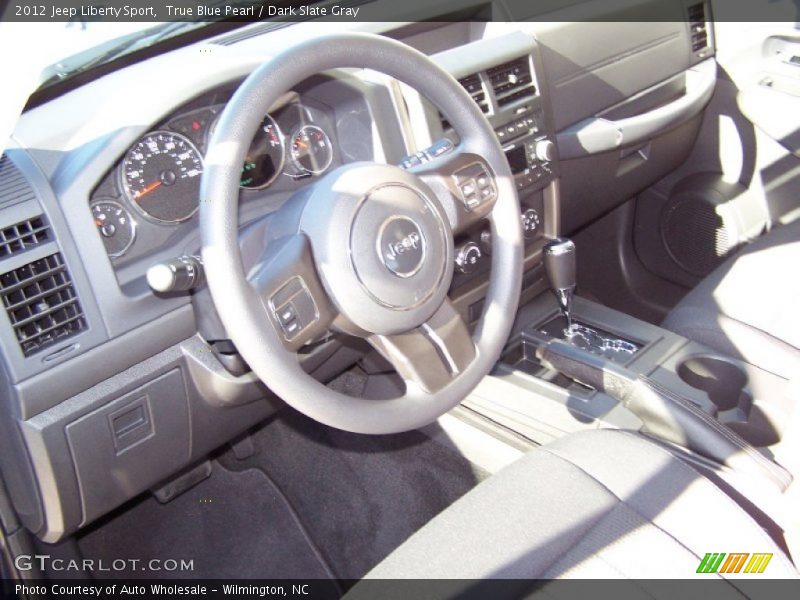 True Blue Pearl / Dark Slate Gray 2012 Jeep Liberty Sport