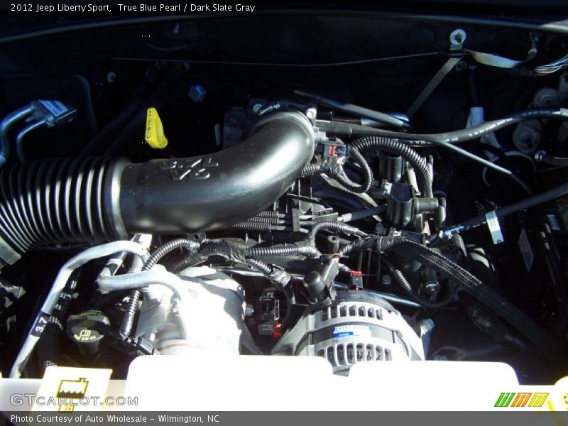True Blue Pearl / Dark Slate Gray 2012 Jeep Liberty Sport