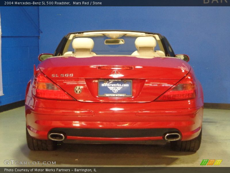 Mars Red / Stone 2004 Mercedes-Benz SL 500 Roadster