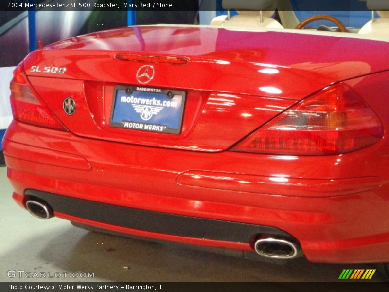Mars Red / Stone 2004 Mercedes-Benz SL 500 Roadster