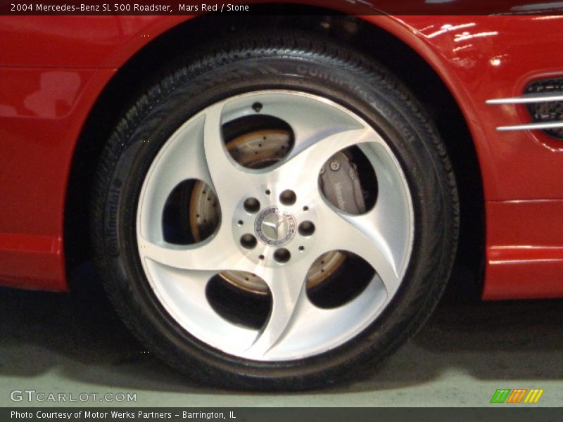 Mars Red / Stone 2004 Mercedes-Benz SL 500 Roadster