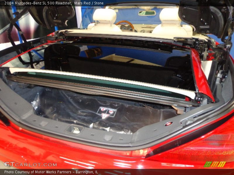 Mars Red / Stone 2004 Mercedes-Benz SL 500 Roadster