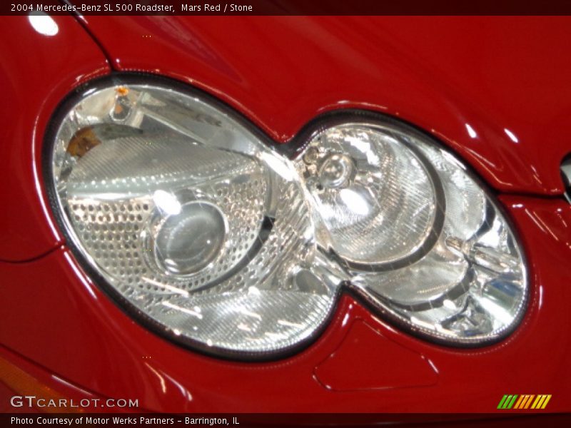 Mars Red / Stone 2004 Mercedes-Benz SL 500 Roadster