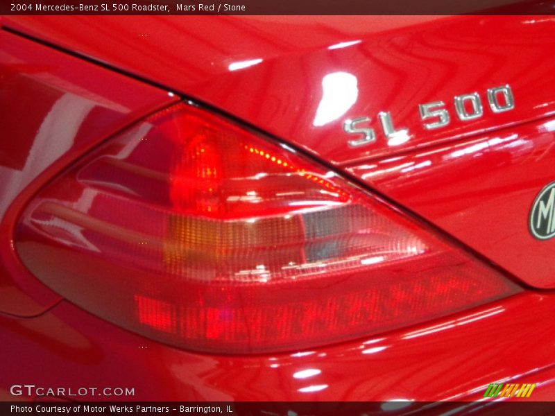 Mars Red / Stone 2004 Mercedes-Benz SL 500 Roadster