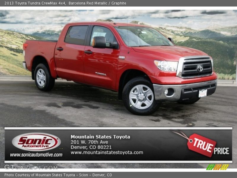 Barcelona Red Metallic / Graphite 2013 Toyota Tundra CrewMax 4x4