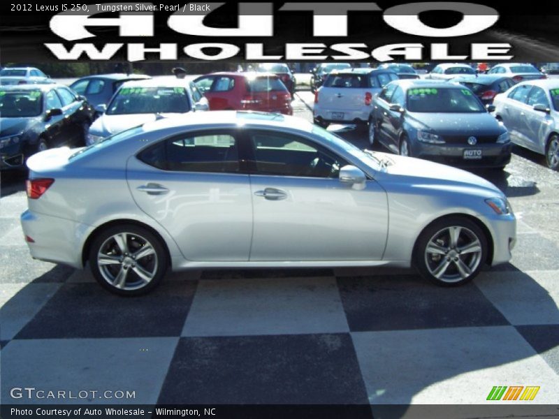 Tungsten Silver Pearl / Black 2012 Lexus IS 250