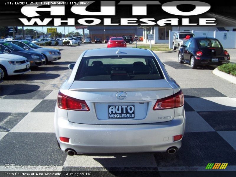 Tungsten Silver Pearl / Black 2012 Lexus IS 250