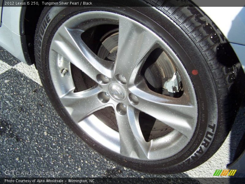 Tungsten Silver Pearl / Black 2012 Lexus IS 250