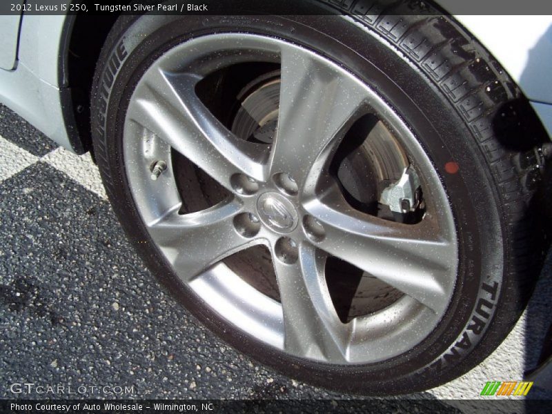 Tungsten Silver Pearl / Black 2012 Lexus IS 250