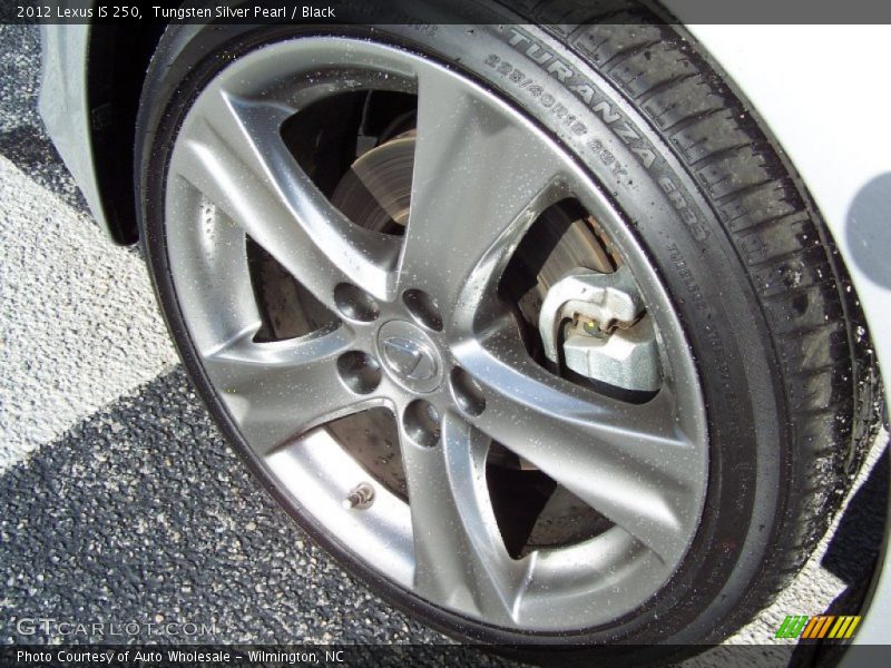 Tungsten Silver Pearl / Black 2012 Lexus IS 250