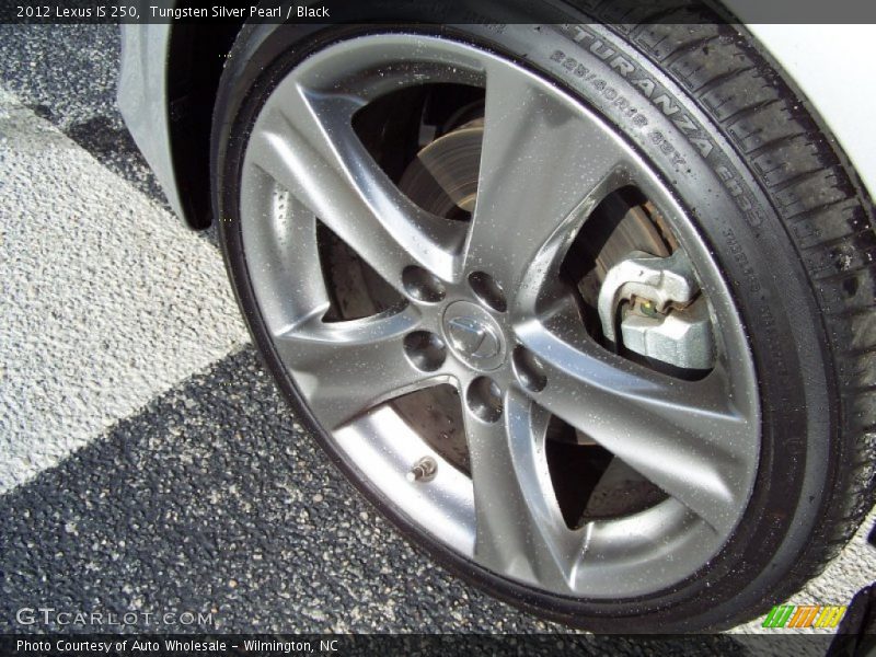 Tungsten Silver Pearl / Black 2012 Lexus IS 250