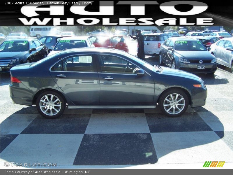 Carbon Gray Pearl / Ebony 2007 Acura TSX Sedan