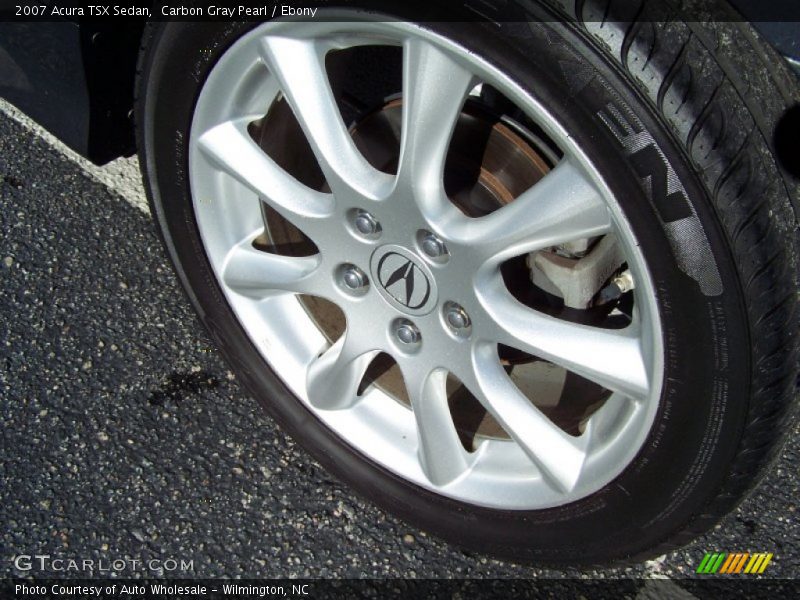 Carbon Gray Pearl / Ebony 2007 Acura TSX Sedan