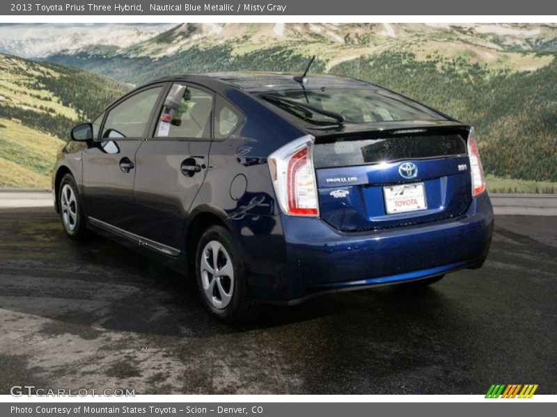 Nautical Blue Metallic / Misty Gray 2013 Toyota Prius Three Hybrid