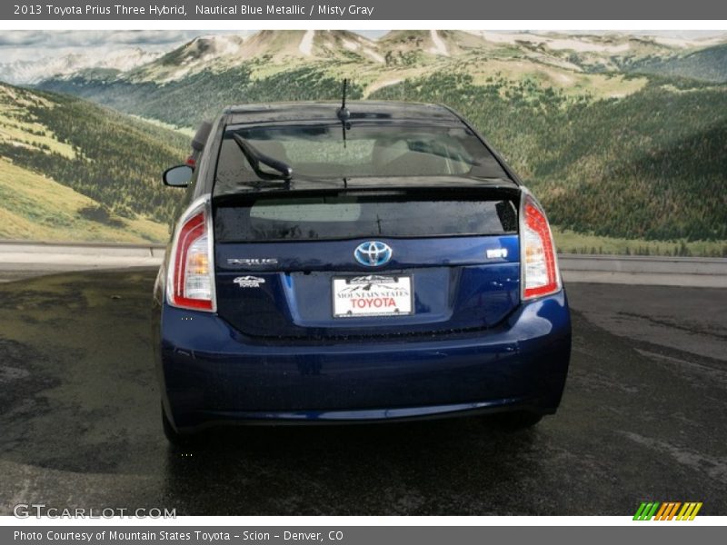 Nautical Blue Metallic / Misty Gray 2013 Toyota Prius Three Hybrid