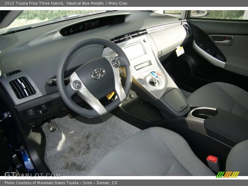 Nautical Blue Metallic / Misty Gray 2013 Toyota Prius Three Hybrid