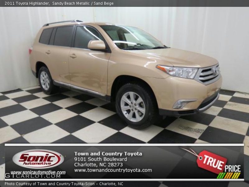 Sandy Beach Metallic / Sand Beige 2011 Toyota Highlander