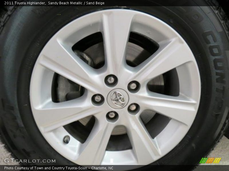 Sandy Beach Metallic / Sand Beige 2011 Toyota Highlander