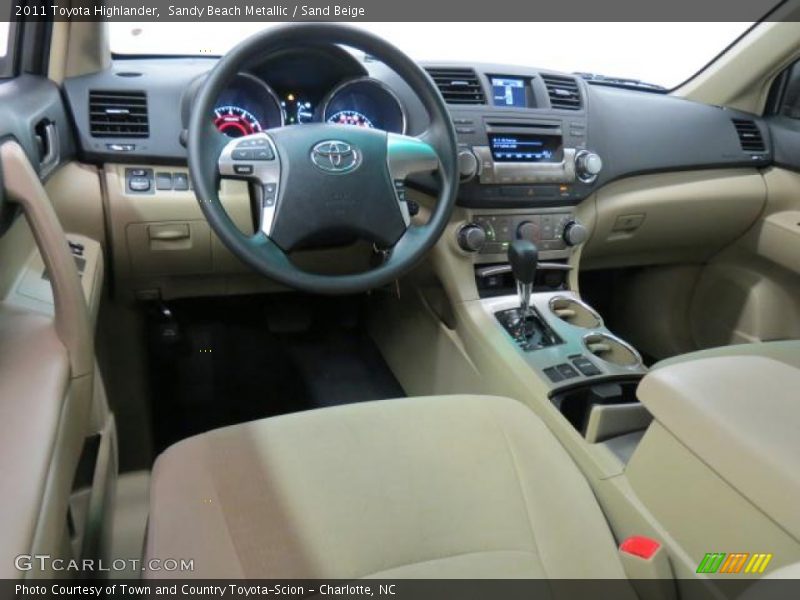 Sandy Beach Metallic / Sand Beige 2011 Toyota Highlander