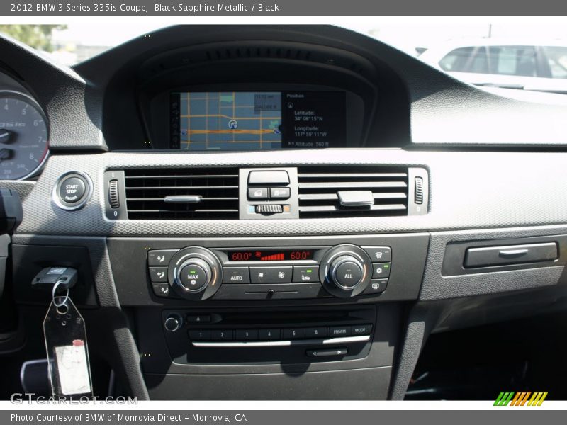 Black Sapphire Metallic / Black 2012 BMW 3 Series 335is Coupe