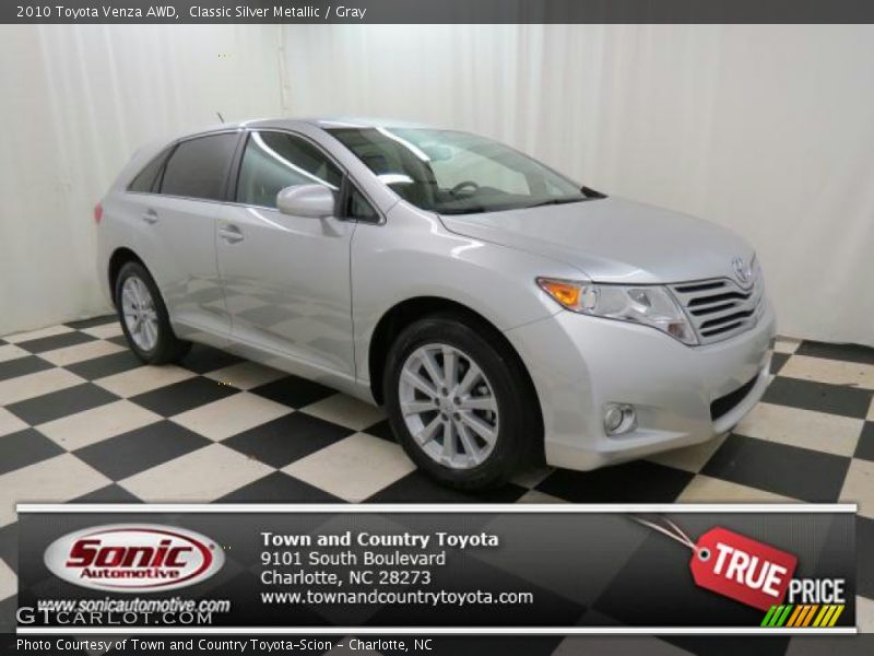 Classic Silver Metallic / Gray 2010 Toyota Venza AWD