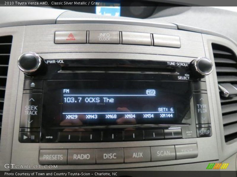 Classic Silver Metallic / Gray 2010 Toyota Venza AWD