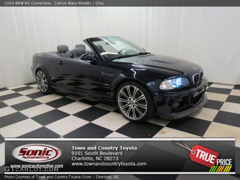 Carbon Black Metallic / Grey 2004 BMW M3 Convertible