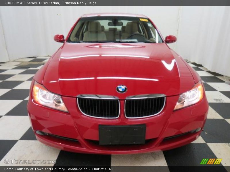 Crimson Red / Beige 2007 BMW 3 Series 328xi Sedan