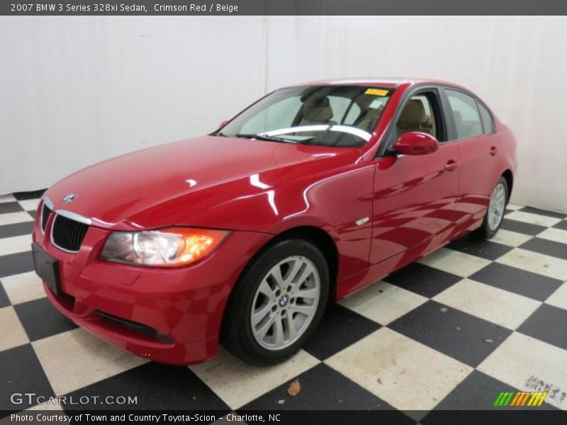 Crimson Red / Beige 2007 BMW 3 Series 328xi Sedan