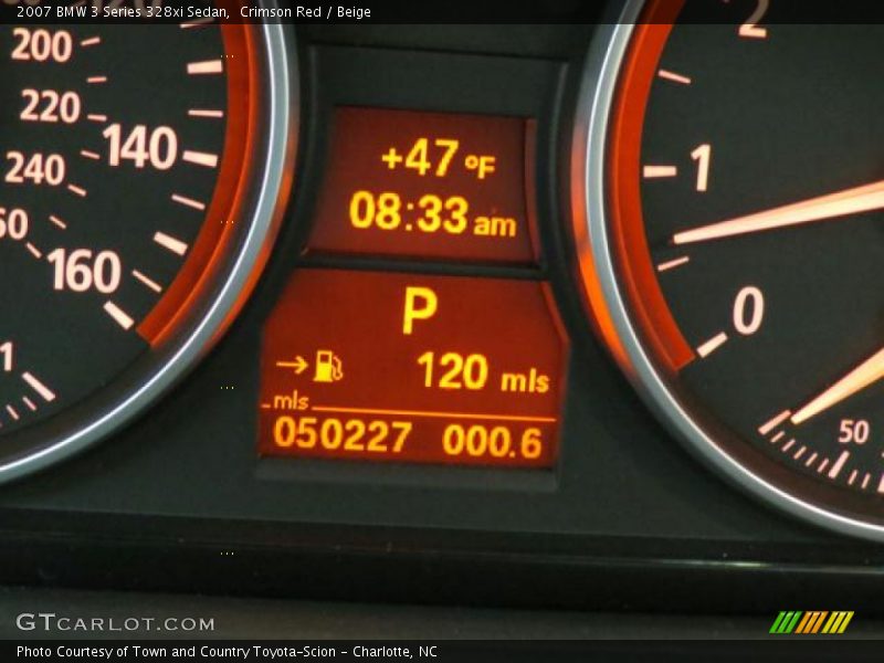 Crimson Red / Beige 2007 BMW 3 Series 328xi Sedan