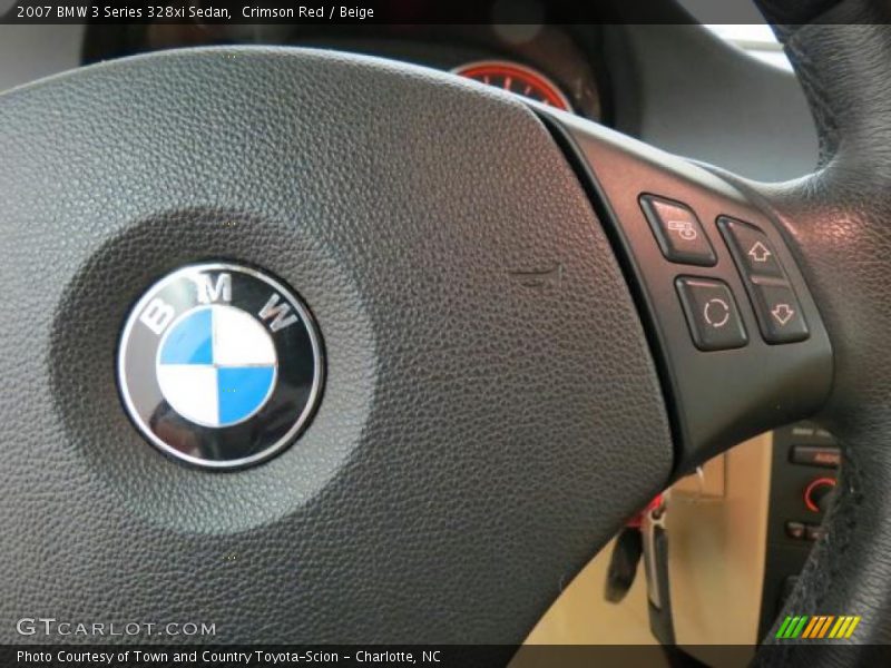 Crimson Red / Beige 2007 BMW 3 Series 328xi Sedan