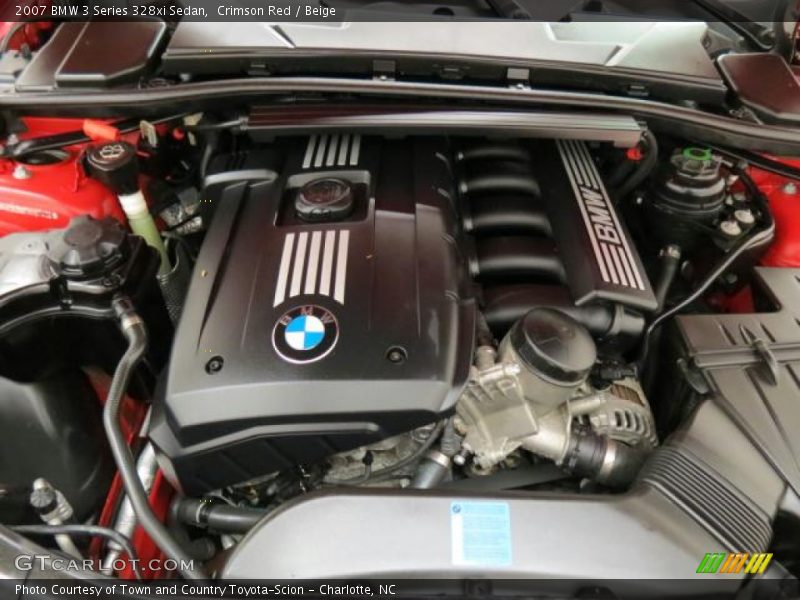 Crimson Red / Beige 2007 BMW 3 Series 328xi Sedan
