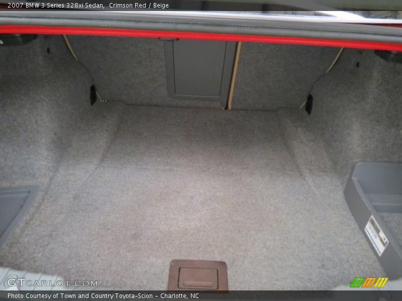 Crimson Red / Beige 2007 BMW 3 Series 328xi Sedan