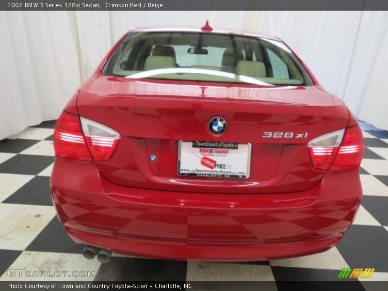 Crimson Red / Beige 2007 BMW 3 Series 328xi Sedan