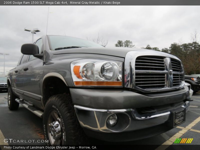 Mineral Gray Metallic / Khaki Beige 2006 Dodge Ram 1500 SLT Mega Cab 4x4