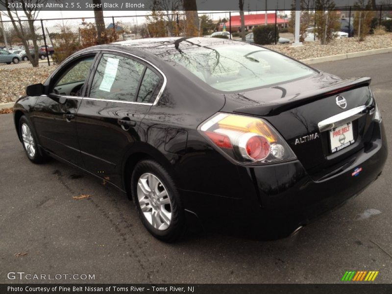 Super Black / Blonde 2012 Nissan Altima 2.5 S