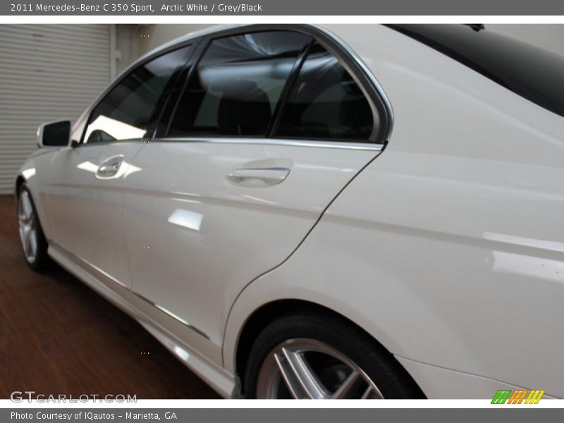 Arctic White / Grey/Black 2011 Mercedes-Benz C 350 Sport