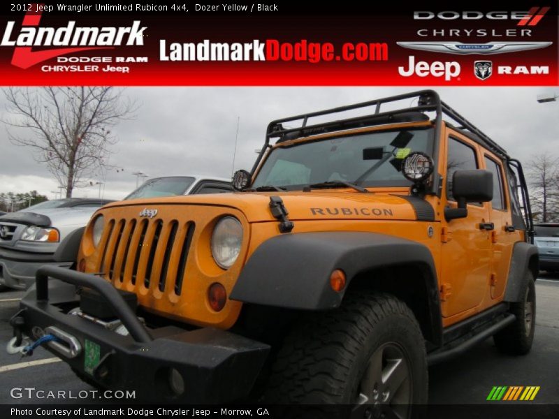 Dozer Yellow / Black 2012 Jeep Wrangler Unlimited Rubicon 4x4