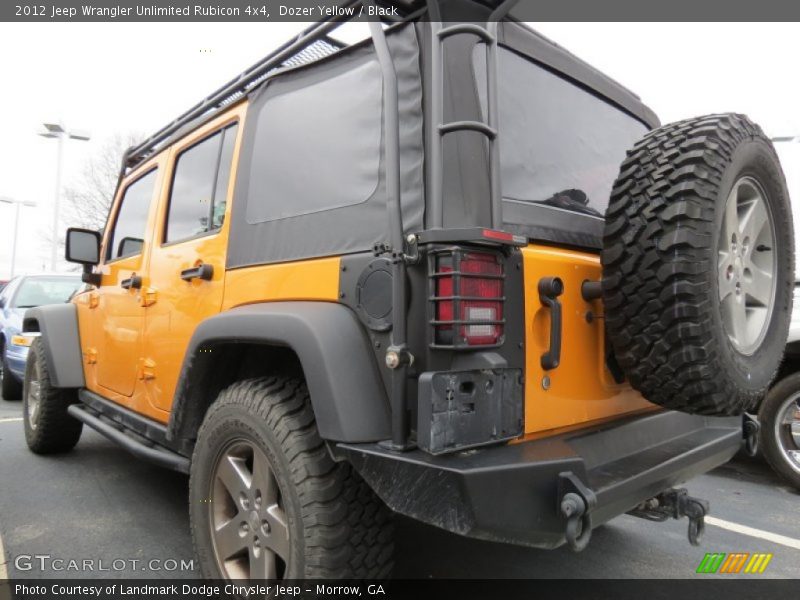 Dozer Yellow / Black 2012 Jeep Wrangler Unlimited Rubicon 4x4