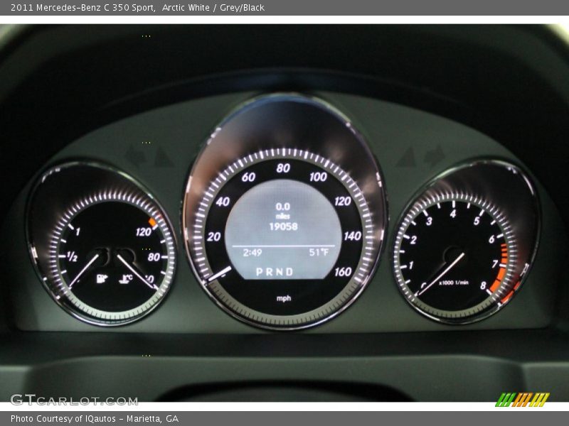 Arctic White / Grey/Black 2011 Mercedes-Benz C 350 Sport